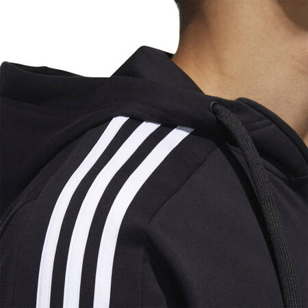 Bluza męska adidas Essentials Colour block Hooded Tracktop czarno-biała GD5503