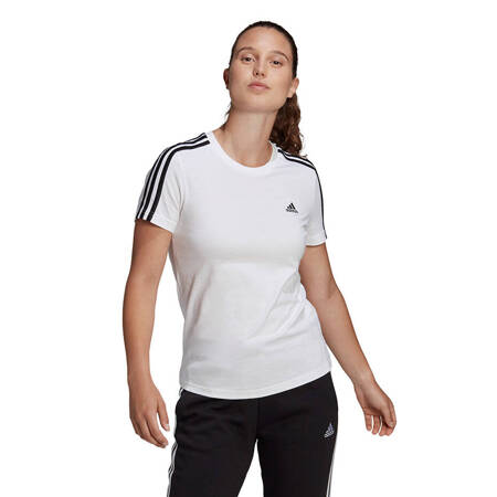 Koszulka damska adidas Essentials Slim T-Shirt biała GL0783