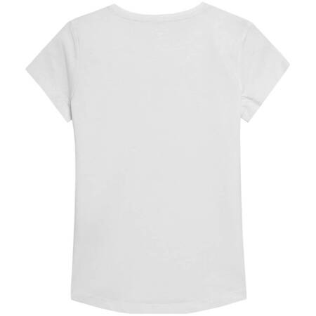 Koszulka dla dziewczynki 4F biała HJL22 JTSD001 10S