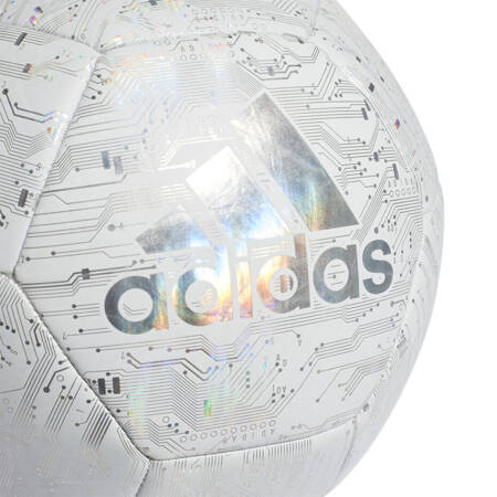 Piłka nożna adidas Capitano biało szara DY2569