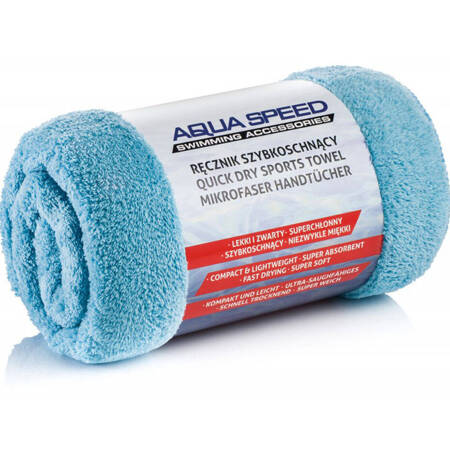 Ręcznik Aqua-speed Dry Coral 350g 70x140 jasny niebieski 02/157