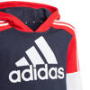 Bluza dla dzieci adidas Essentials Colorblock Hoodie granatowo-czerwona GN3981